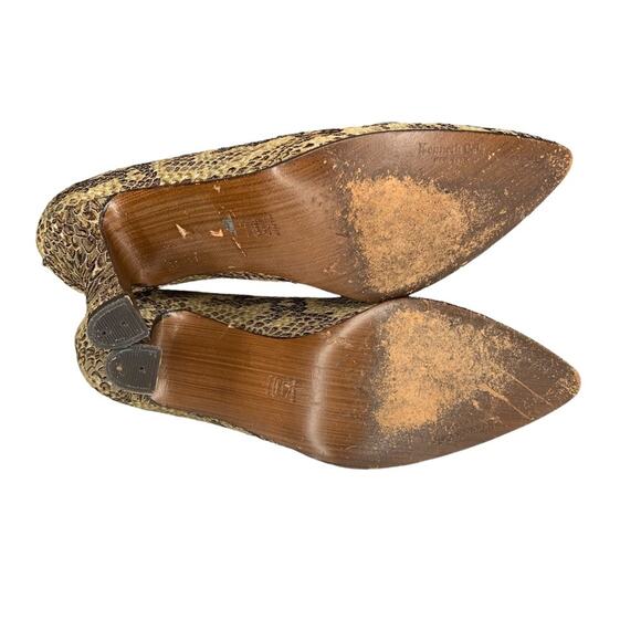 Kenneth Cole Vintage New York High Heels Textured Snake Skin Size 7 - Picture 8 of 16